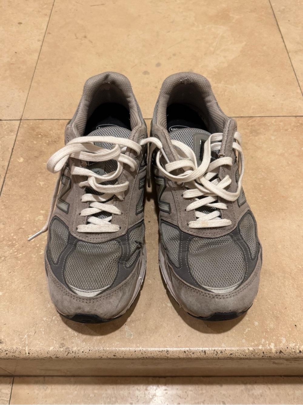 New Balance 990v5 Made in USA Grey Men's 12D M990GL5 Beaters Read Flaws
